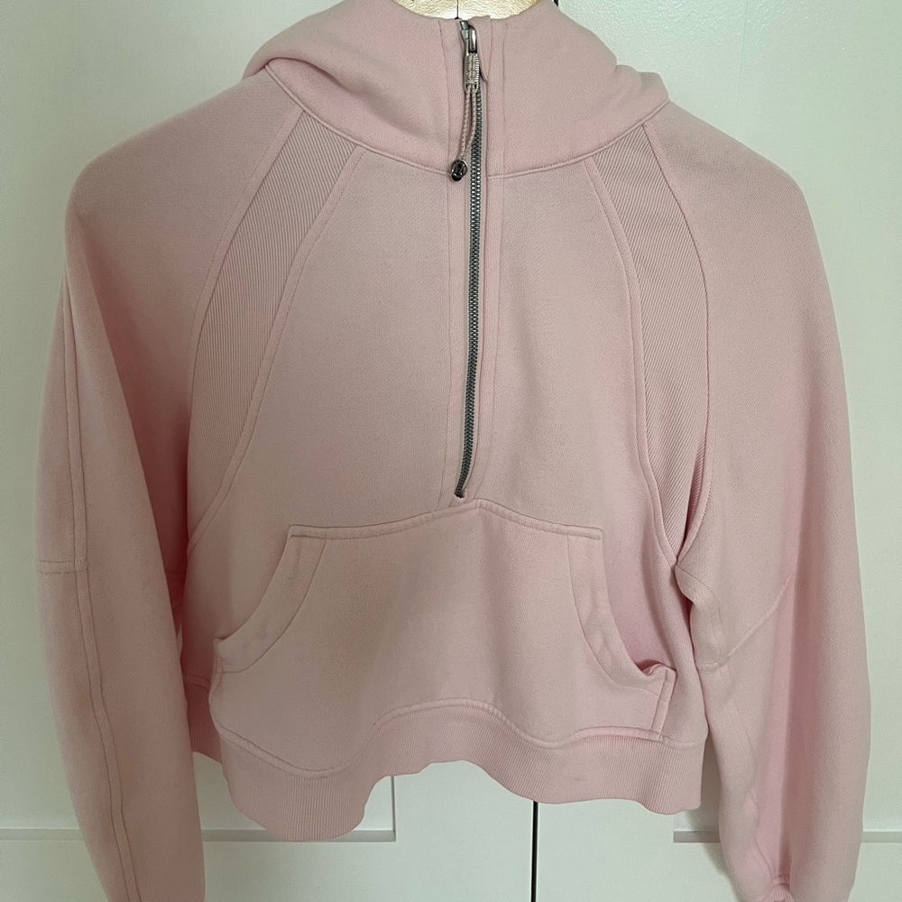 Lululemon Scuba Half Zip - Strawberry Milkshake - XS/S